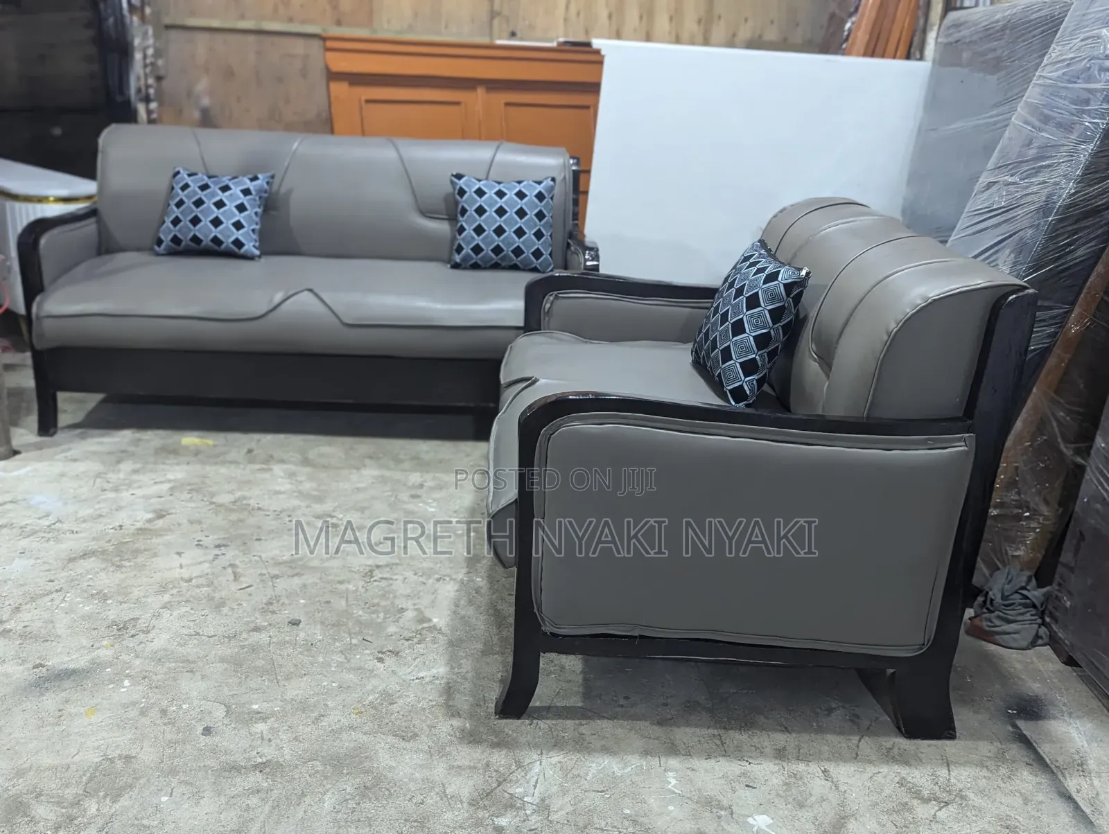 Paris Saint Modern Sofa Sett 3:2 Fibers ,Spring Leza