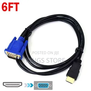 Hdmi to Vga Adapter Cable 6ft/1.8m Gold-Plated 1080p