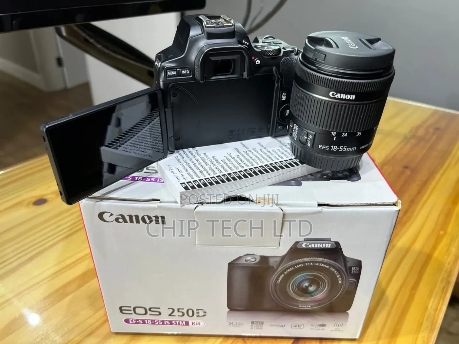 Canon 250d With Lens and Bag