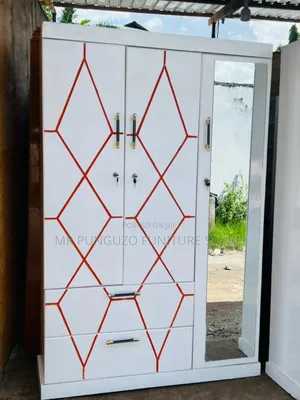 Kabati Milango Mitatu Imara White