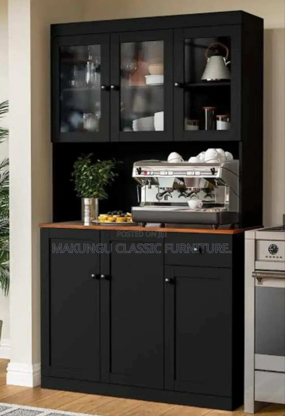 Luxurious Kitchen Cabinets Rangi Nyeusi