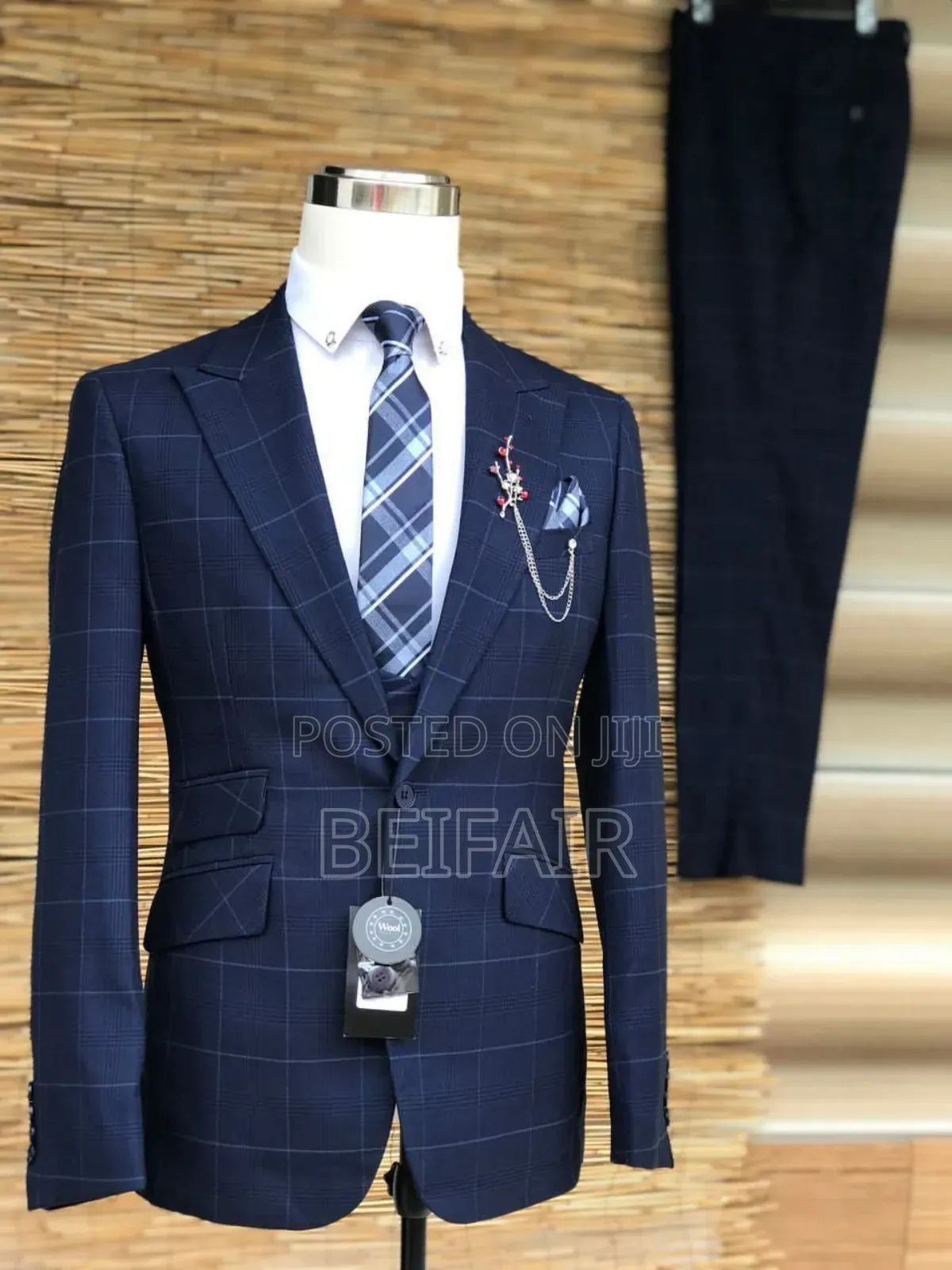 Blue Draft Stripes