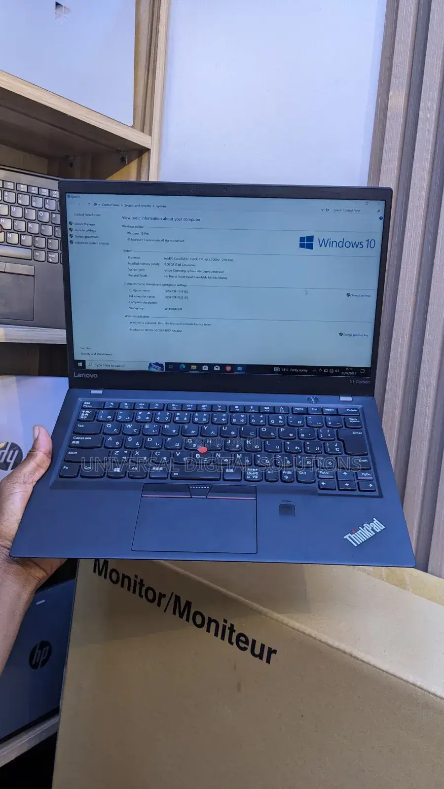 Laptop Lenovo ThinkPad X1 Carbon 8GB Intel Core I7 SSD 256GB