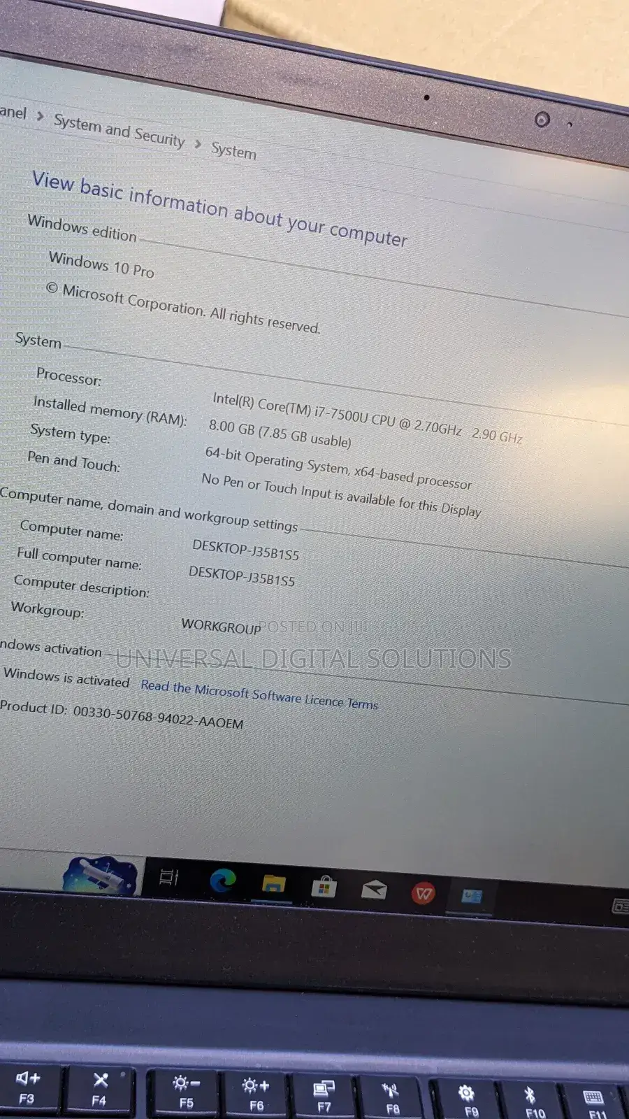 Laptop Lenovo ThinkPad X1 Carbon 8GB Intel Core I7 SSD 256GB