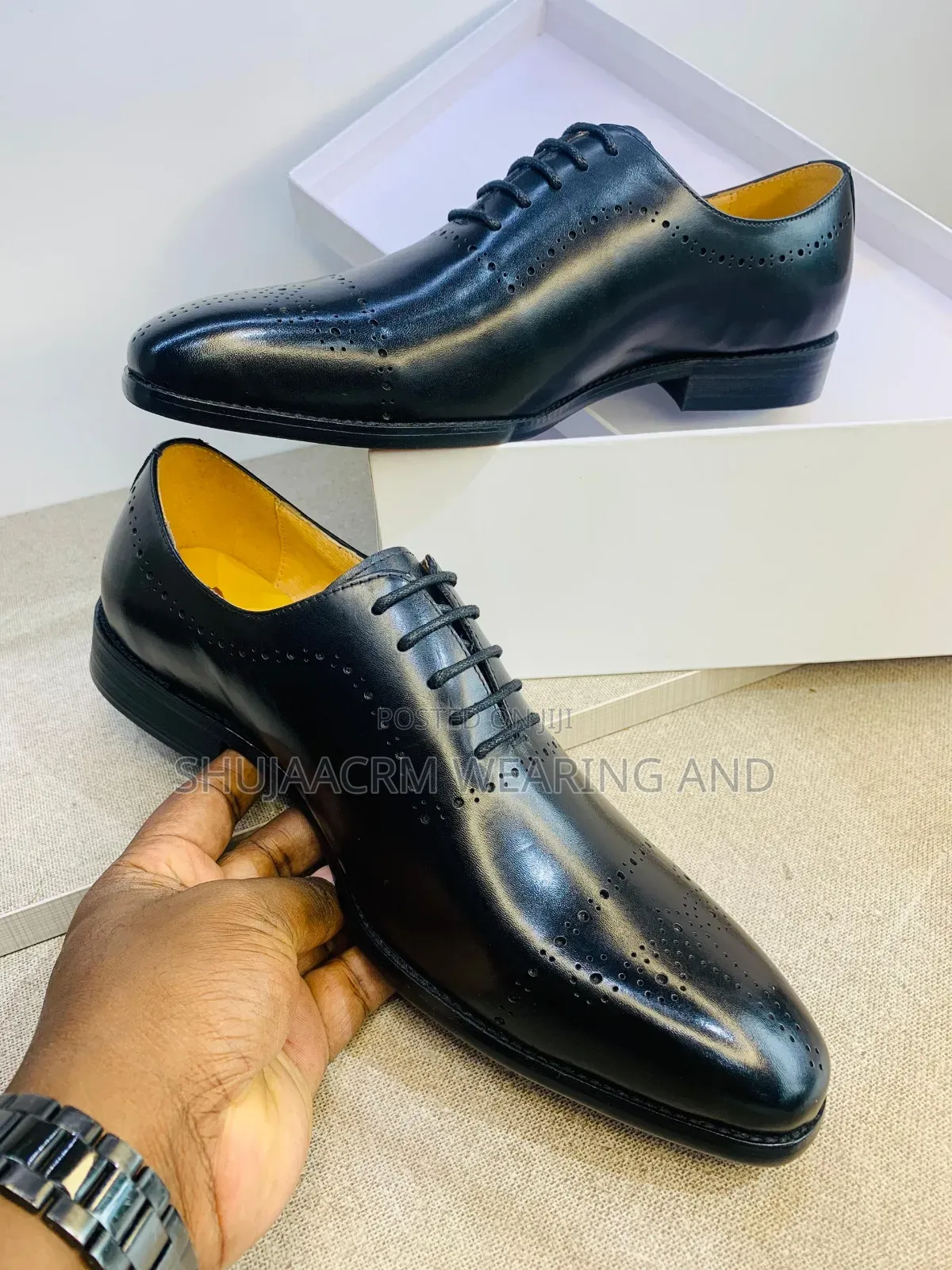 Original and Available Leather Shoes / Viatu Bora Vua Ngozi