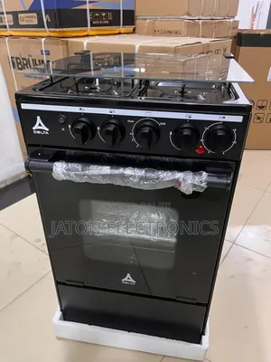 Photo - *Delta Cooker 50x50 ||3g+E|| Black Kioo|| Oven Gas