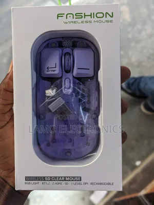 Fashion Transparent Wireless Rechargeable Mouse