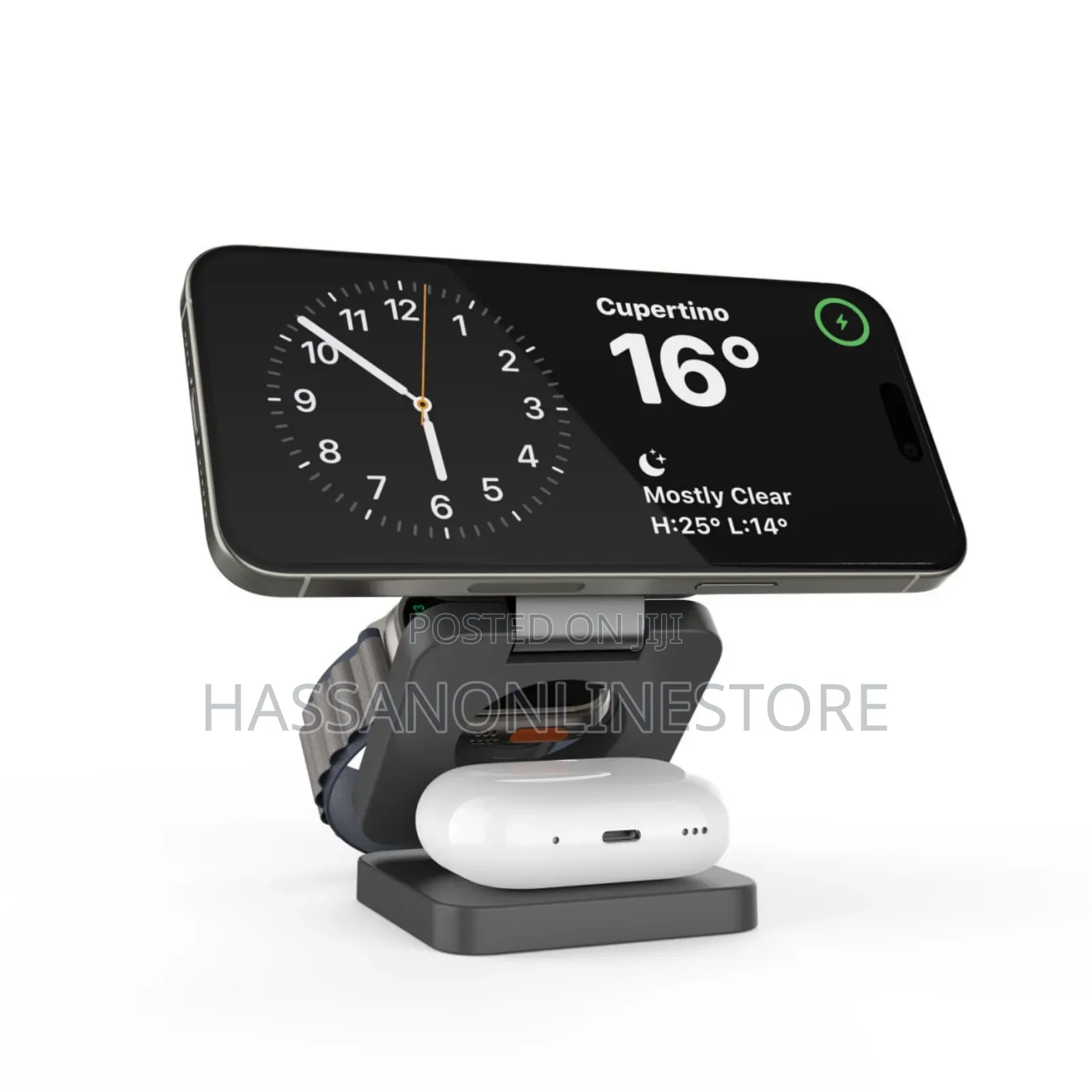 Porodo 3in1 Magsafe Wireless Foldable Charger