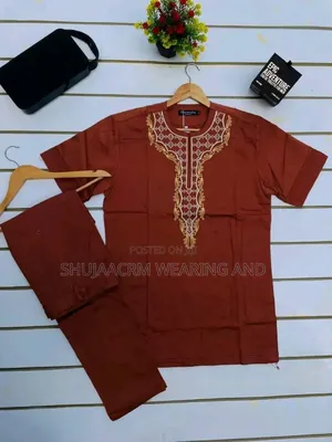Short Sleeve Nigerian Fulls/Za Mikono Mifupi