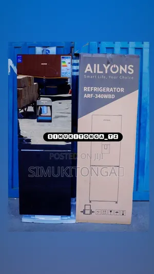 *Ailyons Fridge Arf-340wbd Lita 322 Black Kioo