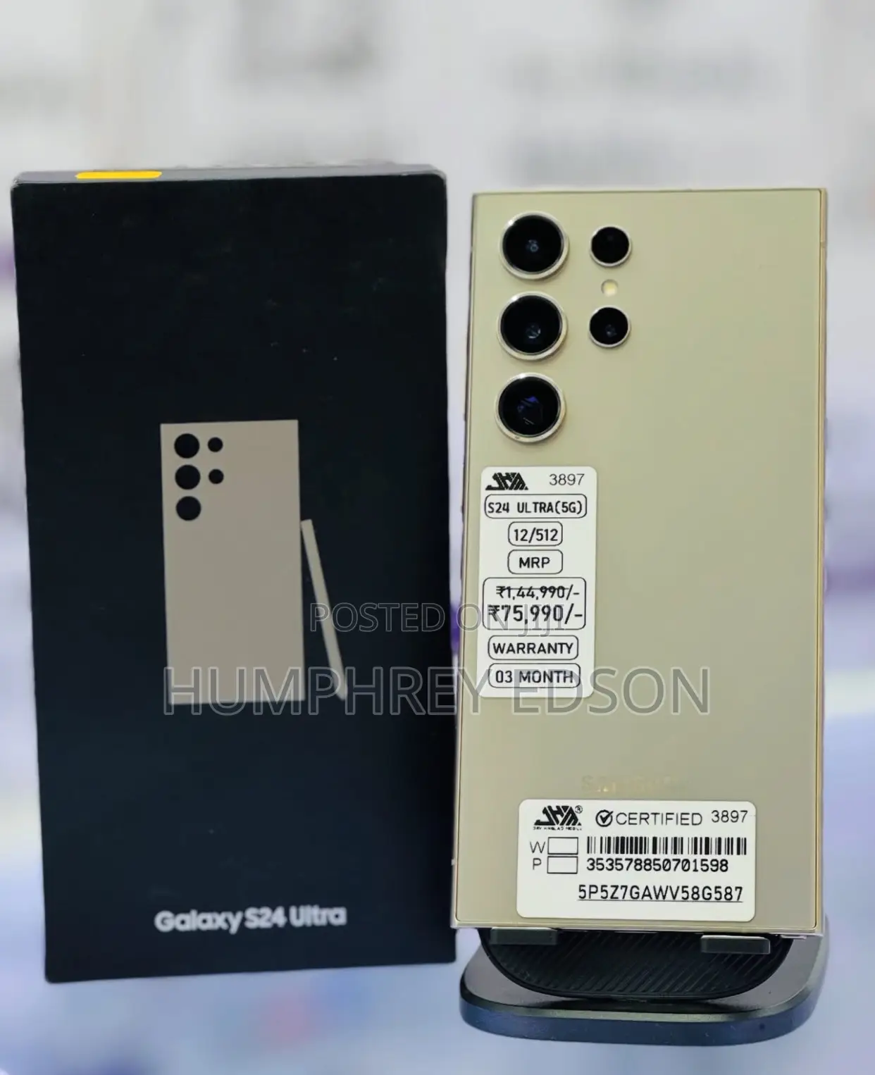 New Samsung Galaxy S24 Ultra 512 GB Gold