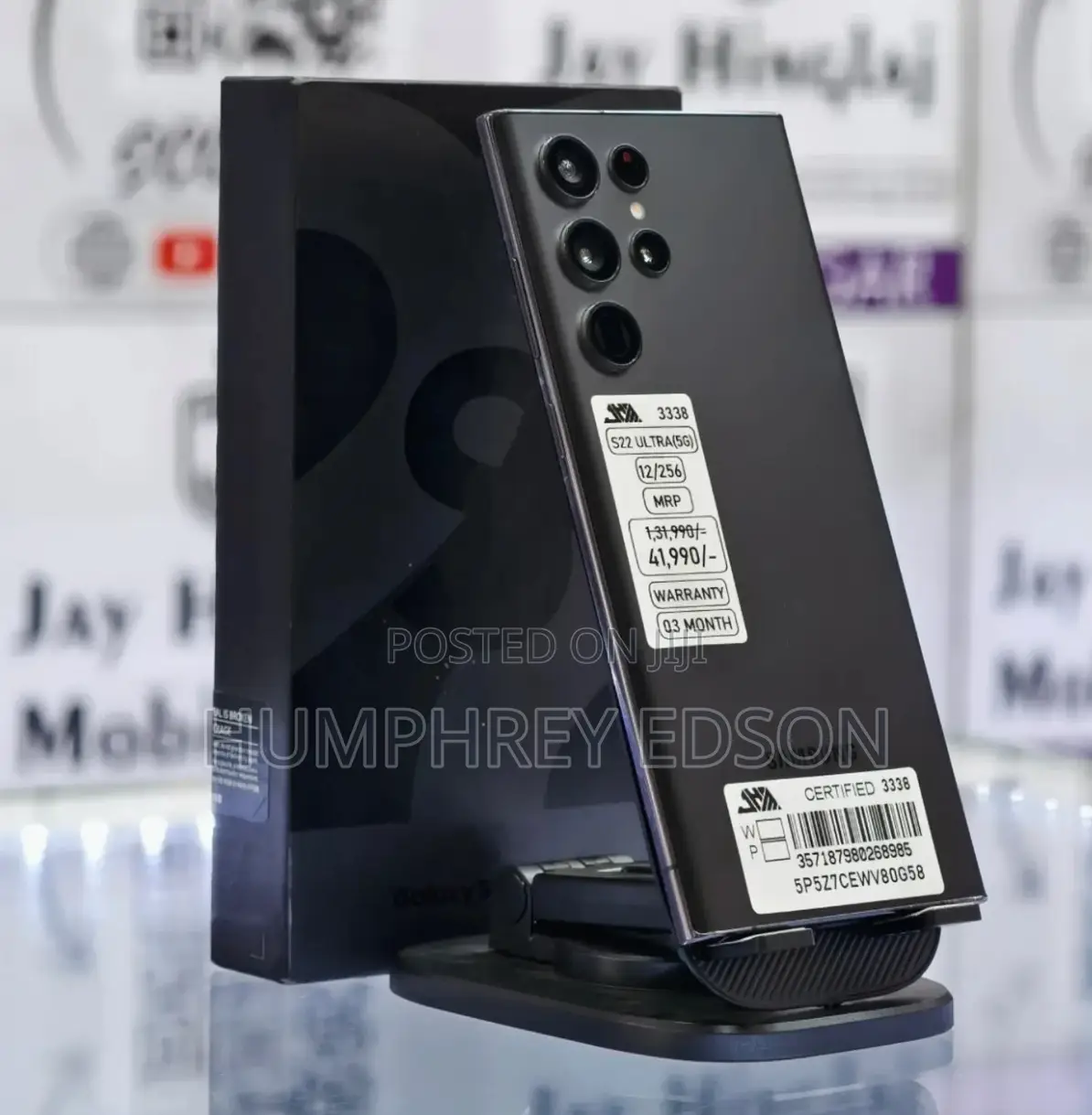 New Samsung Galaxy S22 Ultra 256 GB Black