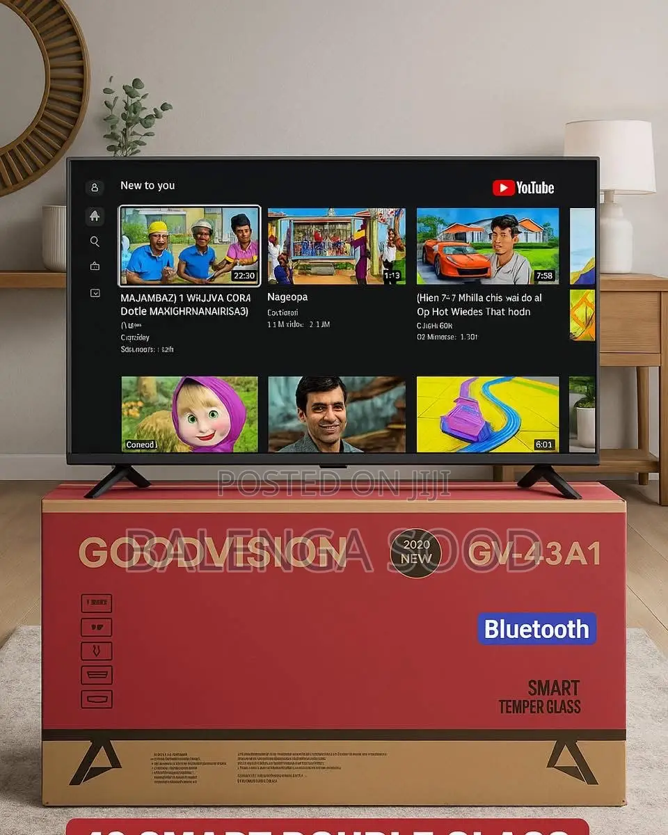 Goodvision 43” Smart Tv - Double Glass