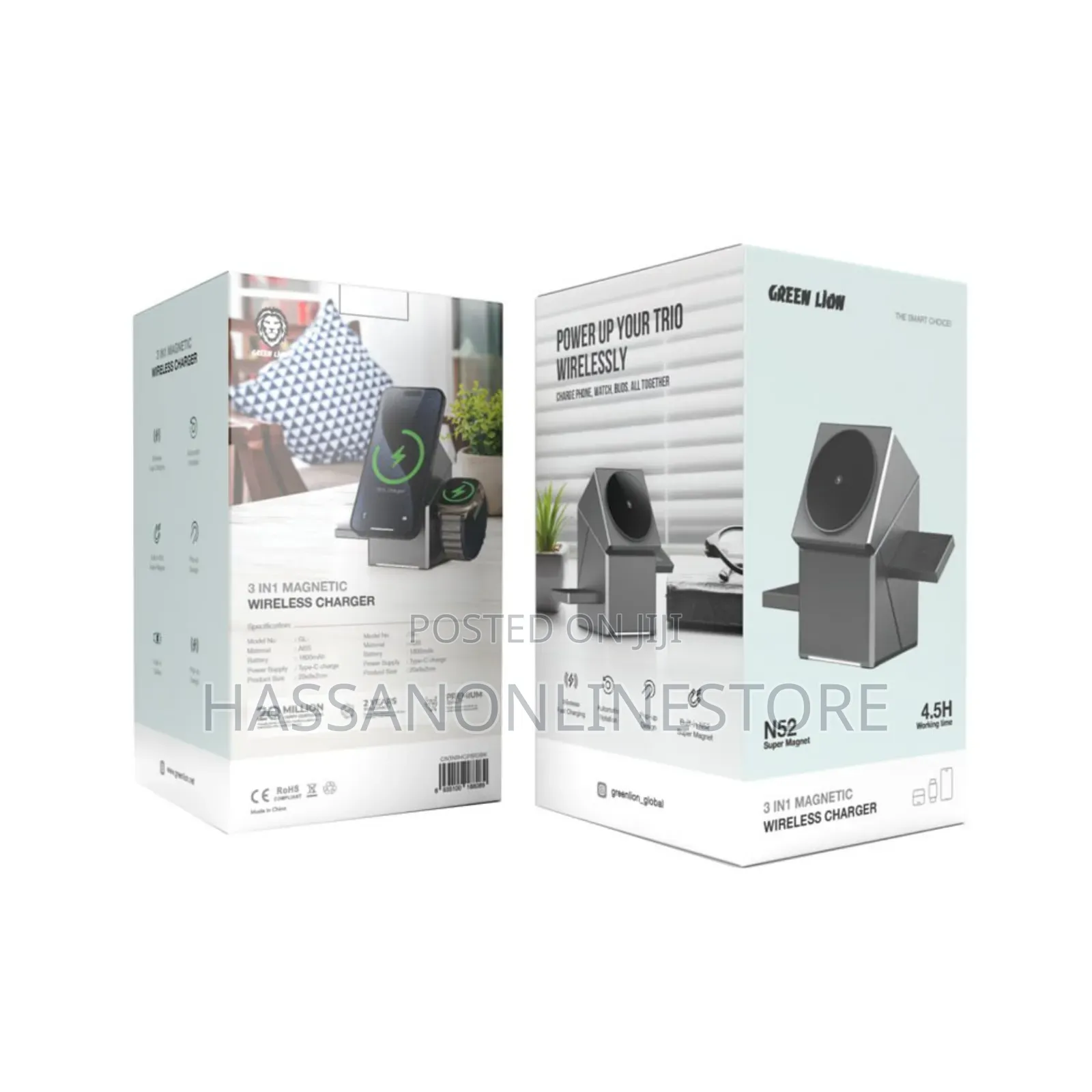 Green Lion Power Trio 3 in 1 Wireless Charger