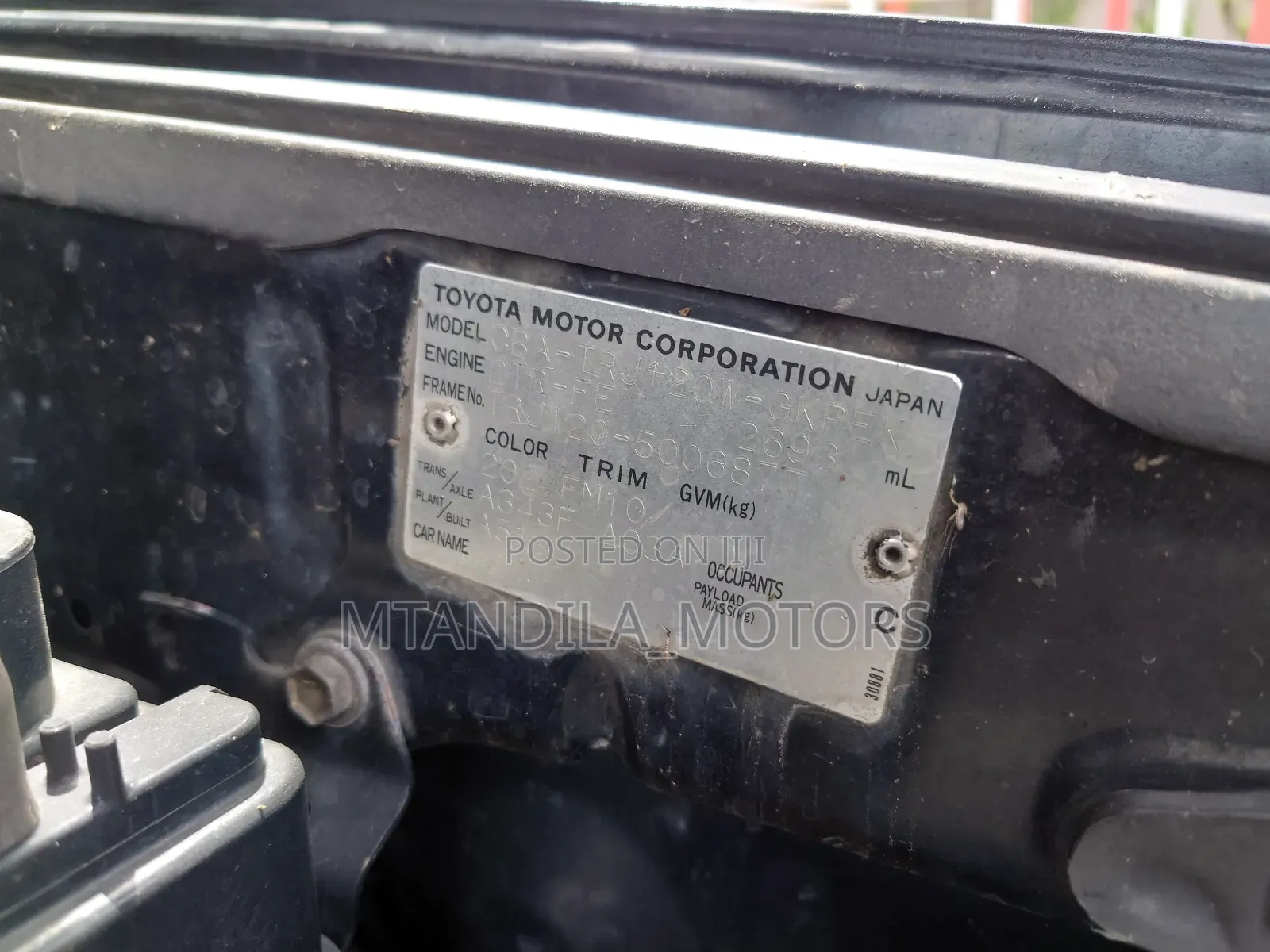 Toyota Land Cruiser Prado 3.4 5dr 2006 Black