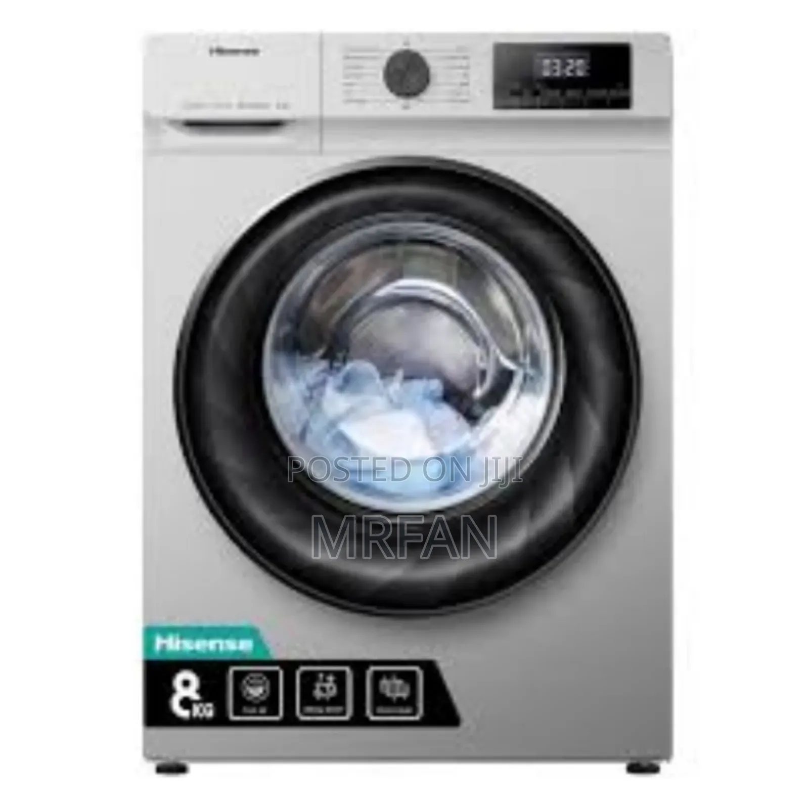 *Hisense Front Load Automatic Washing Machine 8.Kg
