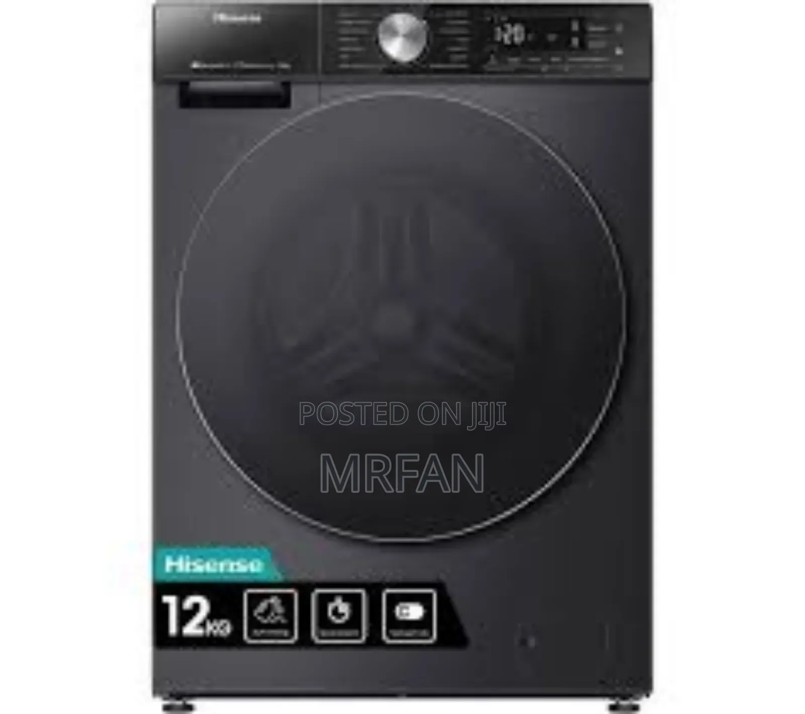 _*Hisense Front Load Automatic Wash Dry Machine 12 Kg