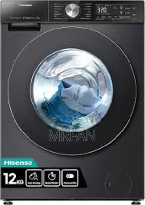 _*Hisense Front Load Automatic Wash Dry Machine 12 Kg