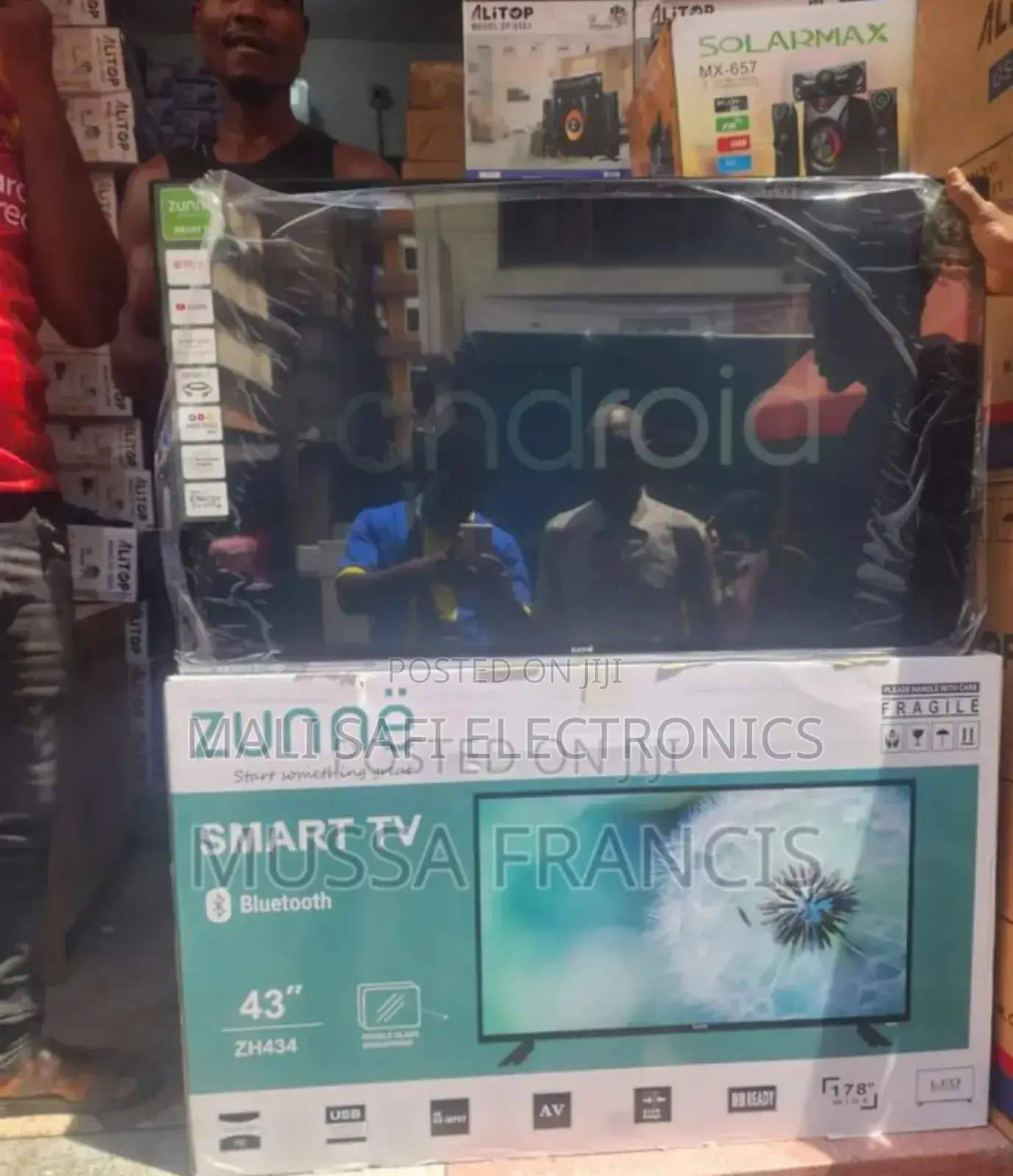 Zunne Double Smart Tv With Bluetooth Inch 43