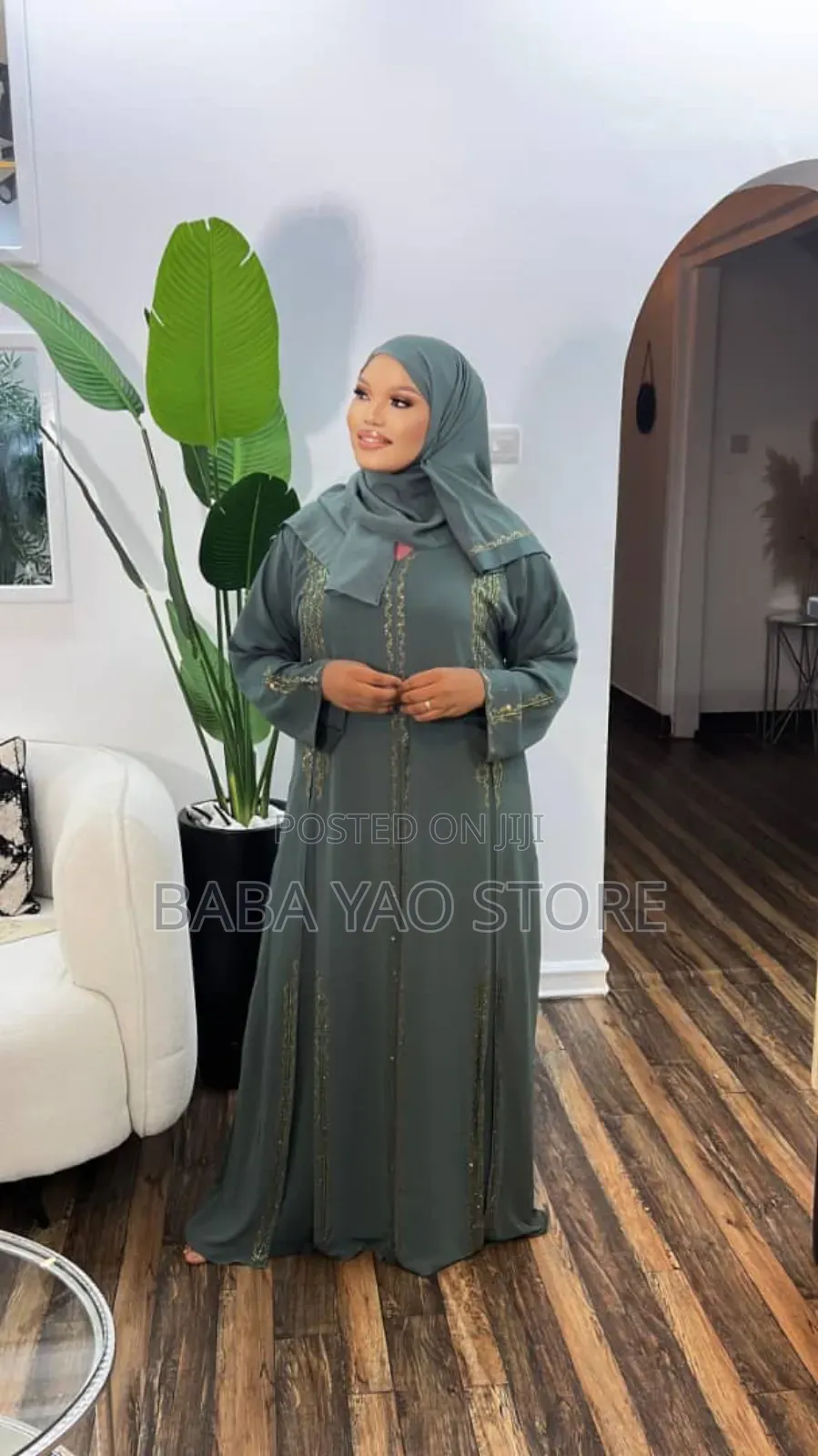 Abaya Dresses Style High-Grade Long-Sleeved High-Waist