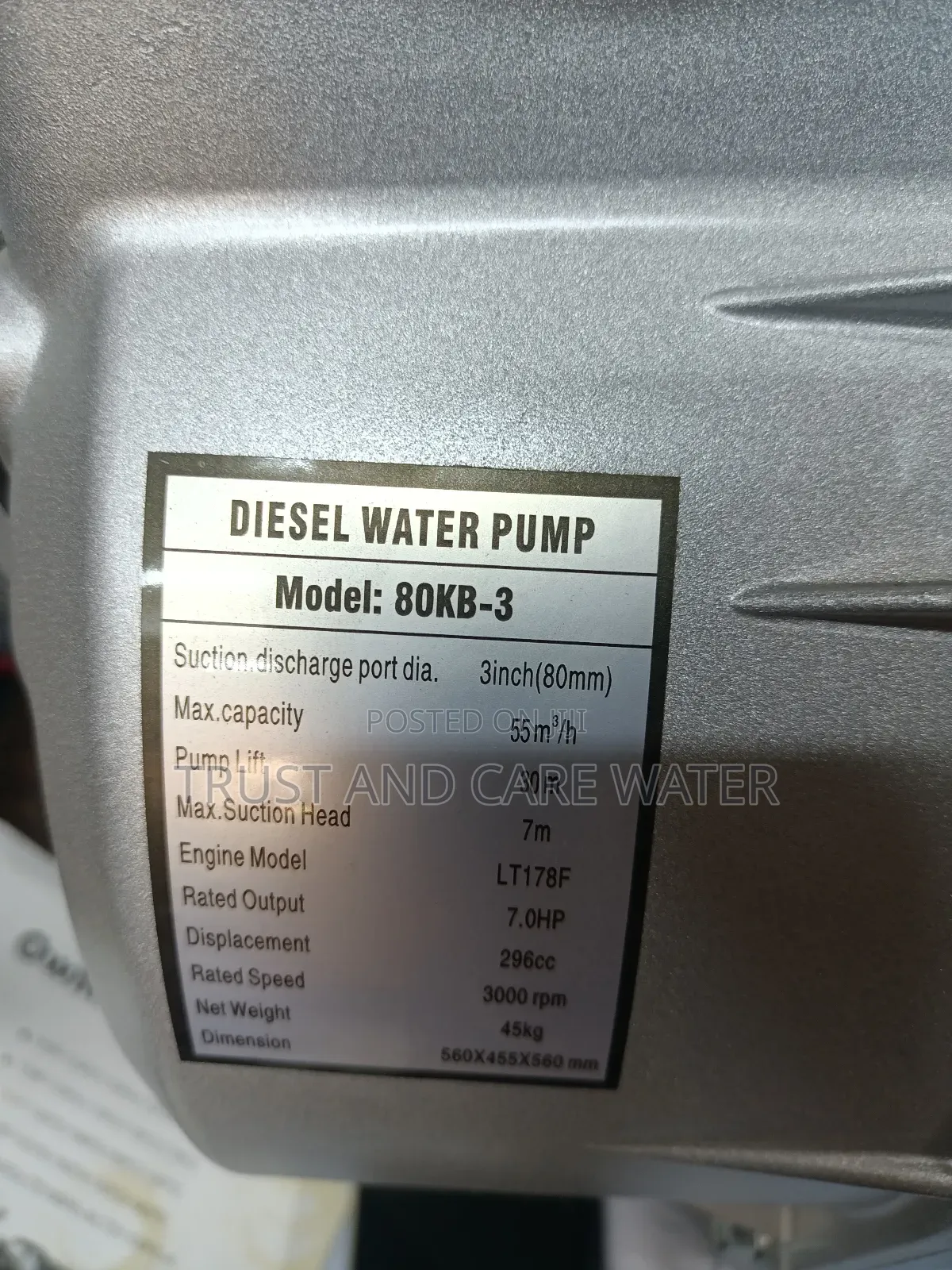 Lutian Diesel Water Pump 3inch