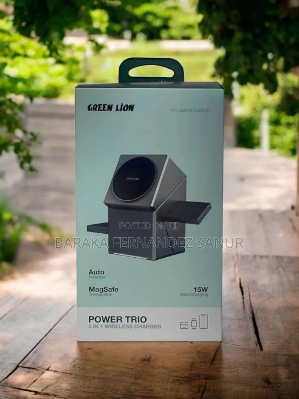 Green Lion Power Trio 3-in-1 Wireless Charger With Magsafe