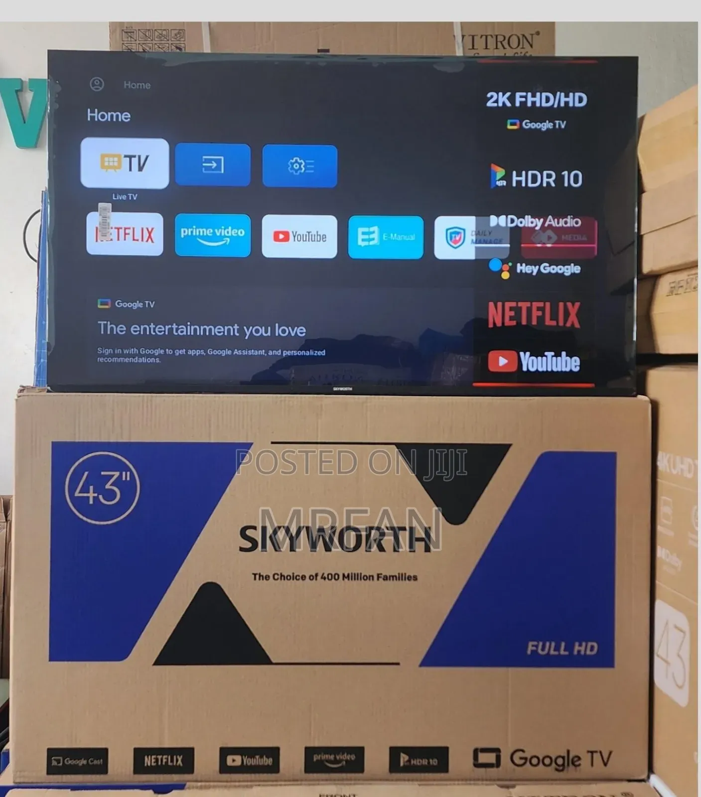 Skyworth Inch 43 Smart Google Tv* 520,000