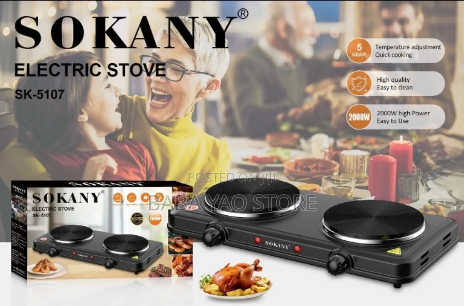 Sk-5107 High-Quality Intelligent Household Electric Stove.