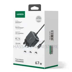 Ugreen 67w Power Adapter Usb C Fast Charge With 3 Connectors