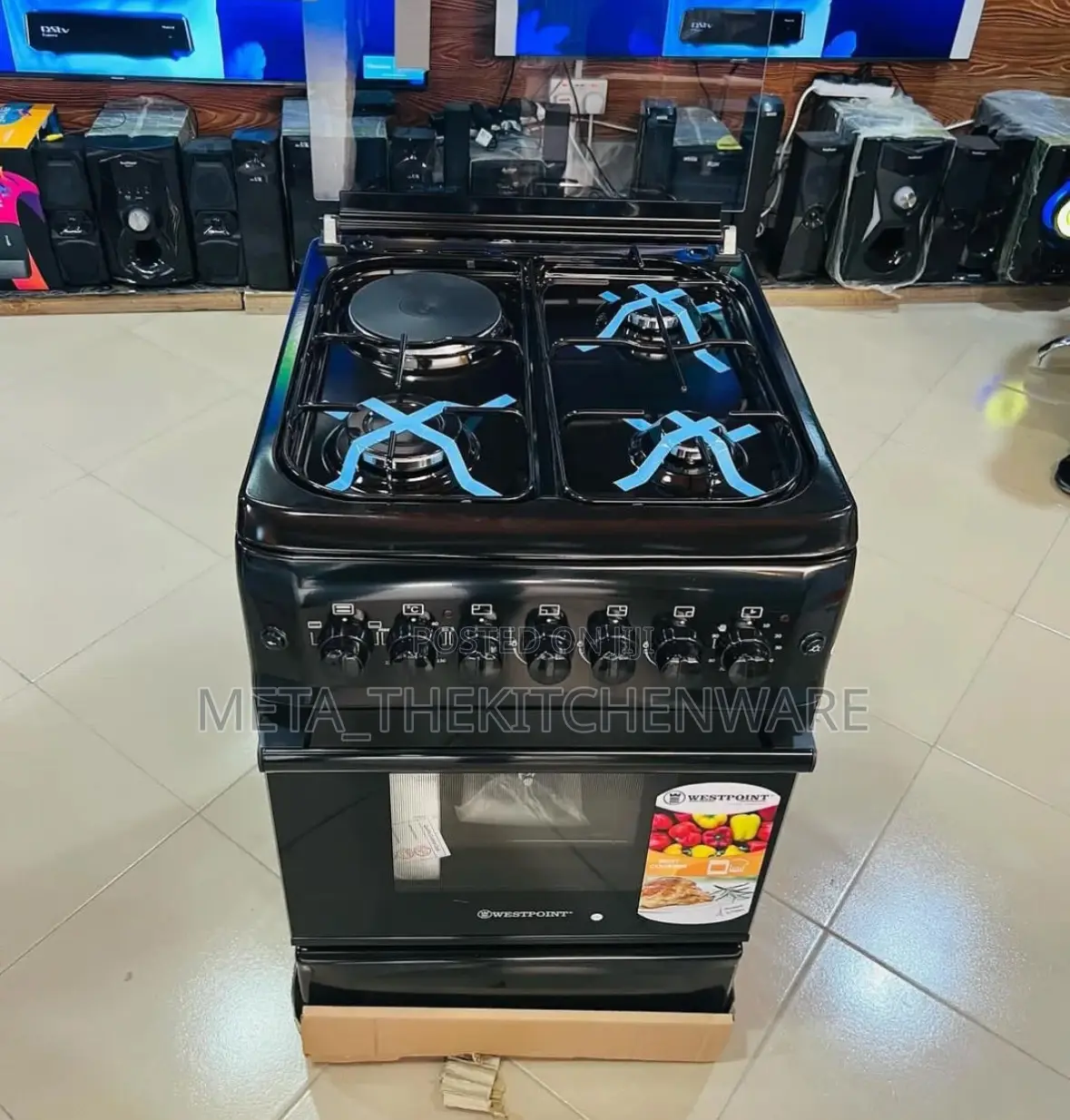 Westpoint Cooker 3gas + 1electric + Electric Oven 60x60cm