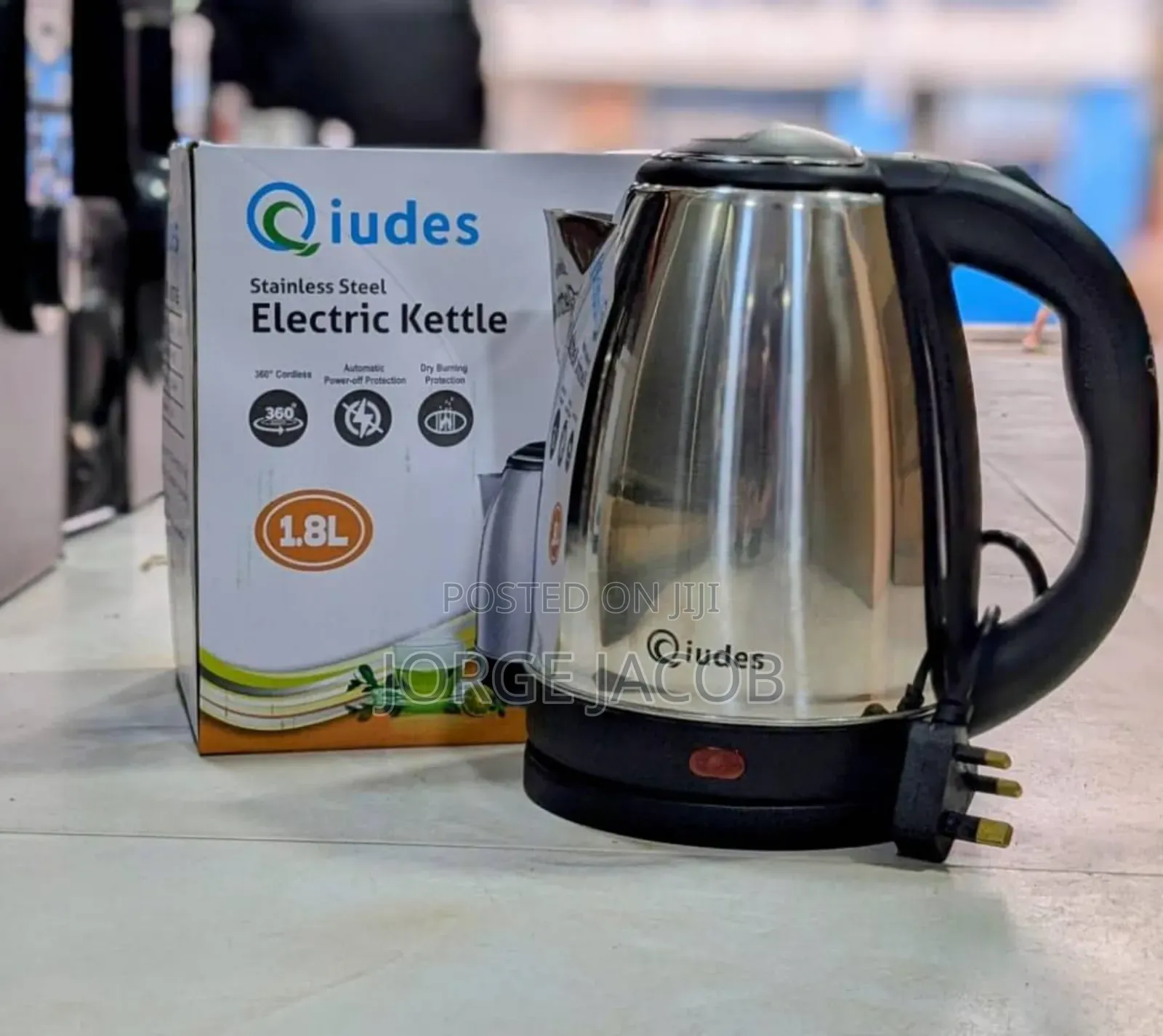 Stainless Steel Electric Kettle With A 1.8l Capacity