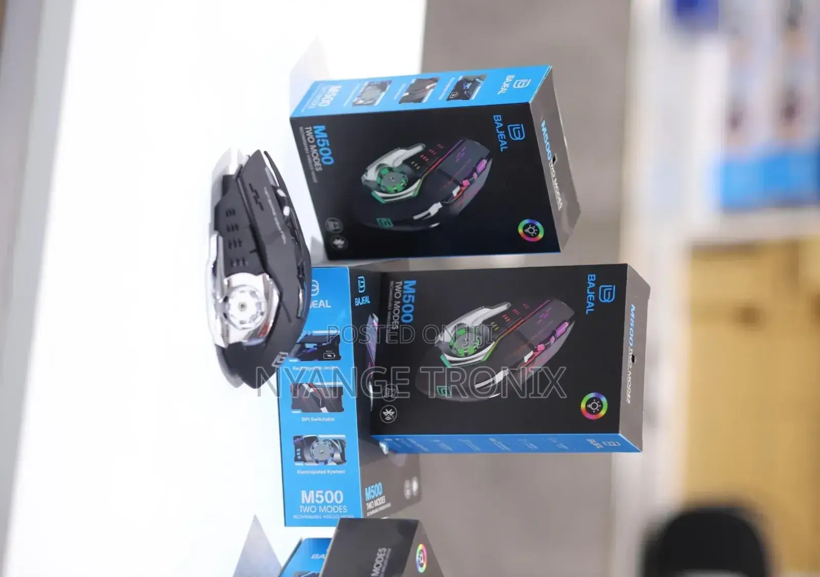 Bajeal M500 2.4g +Bluetooth Rechargeable Mouse Gaing