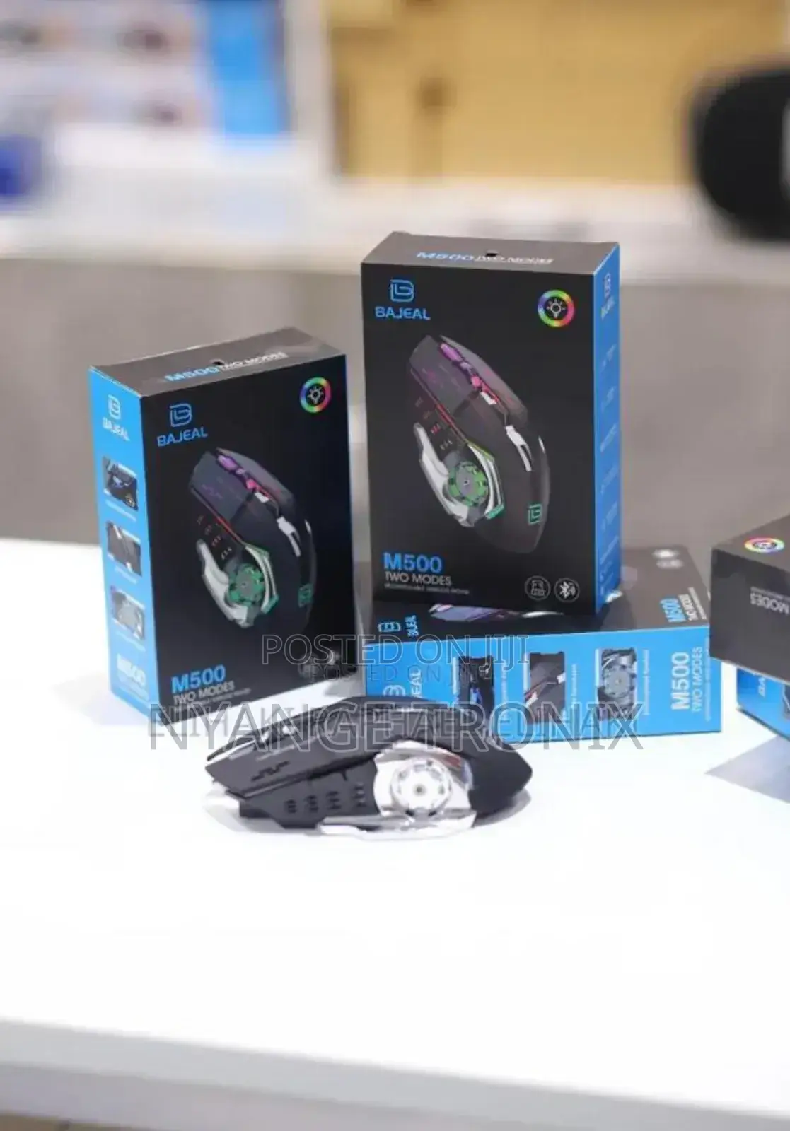 Bajeal M500 2.4g +Bluetooth Rechargeable Mouse Gaing