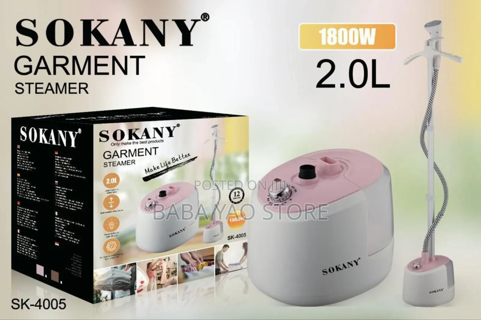Sk-4005 Garments Care Appliances Steam Iron Stick Steamer 2l