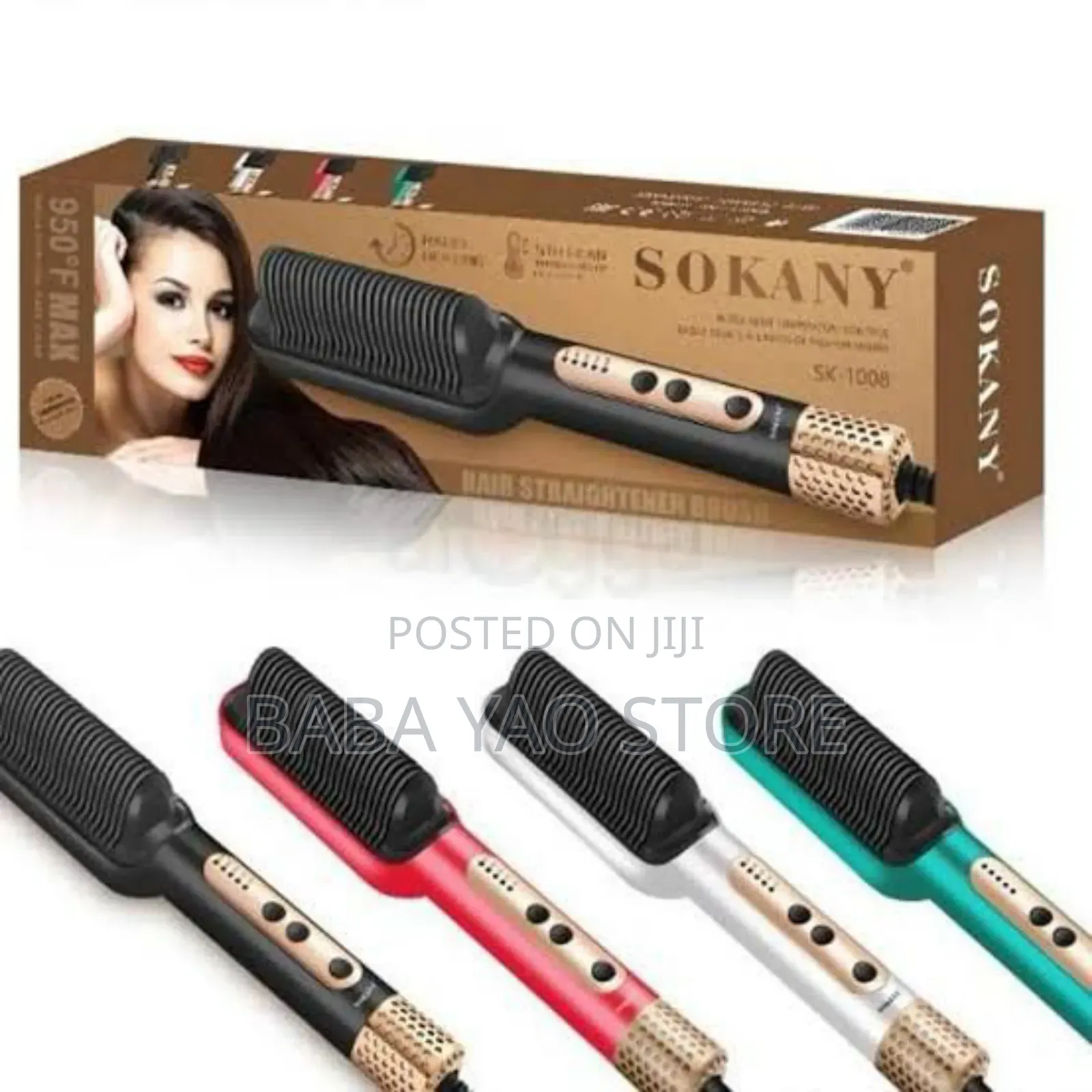 Sk-1008 Household Handheld Electric Hairstraightner Comb