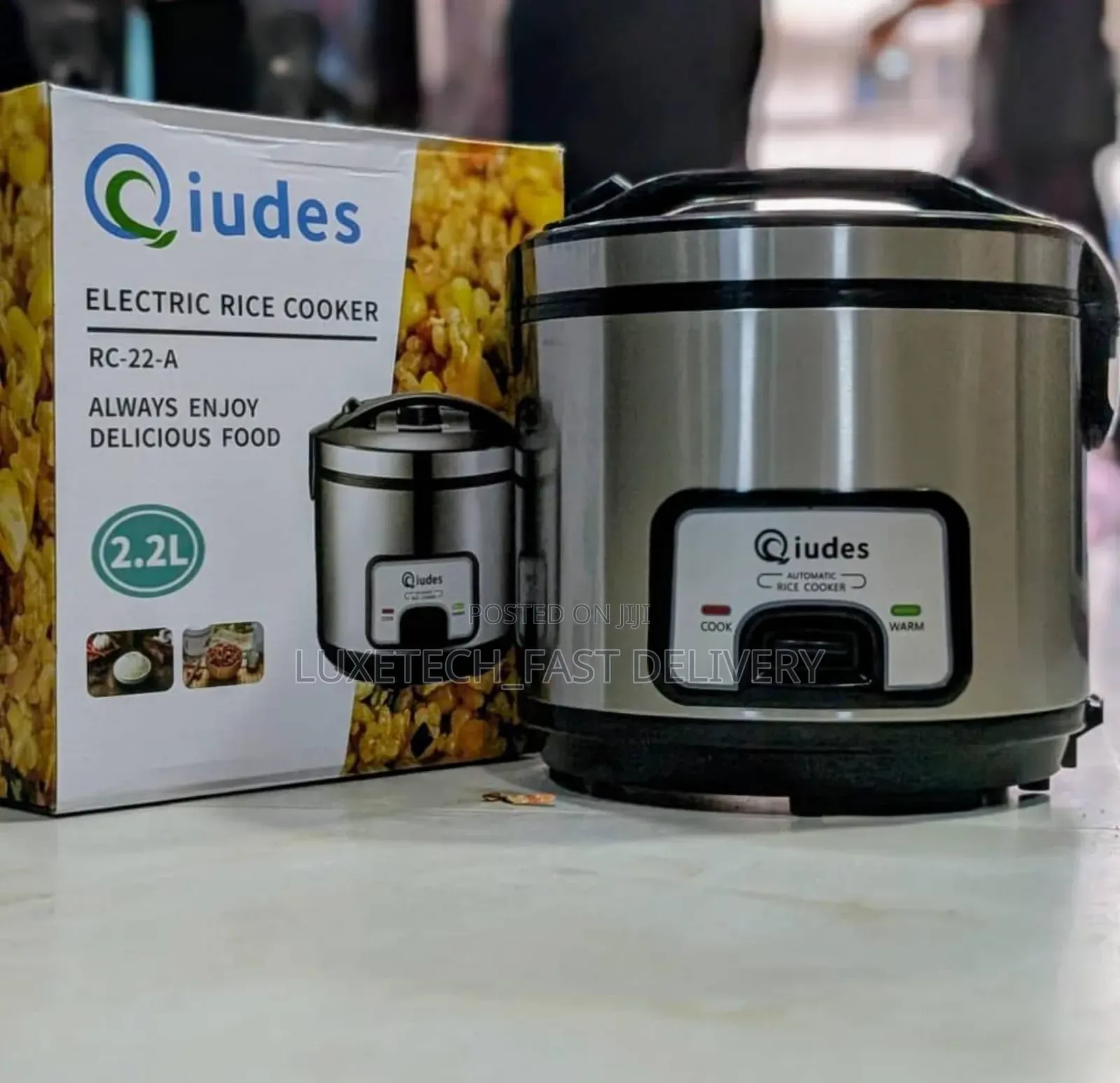 Qiudes Electric Rice Cooker 2.2l