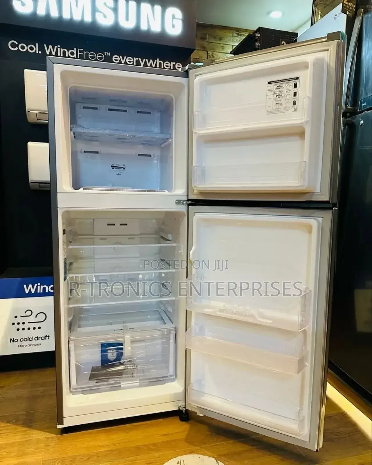 Samsung Refrigerator 208l Double Door Top Freezer Frost Free