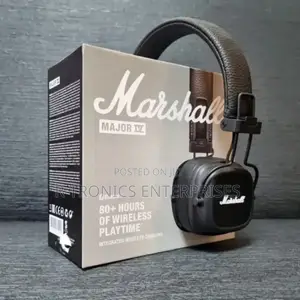 Marshall Major Iv on-Ear Bluetooth Headphone, Black