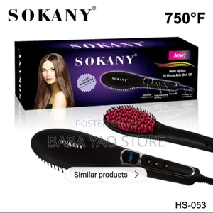 Hs-053 High-Grade Hair Straightener Comb 100% Original.