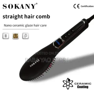 Hs-053 High-Grade Hair Straightener Comb 100% Original.