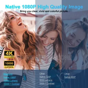 Hy320 Smart Outdoor Projector 1080p 200 Ansi Lumens