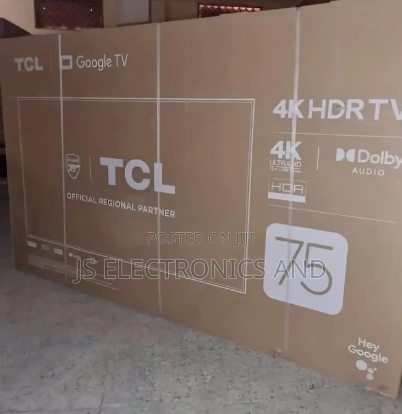 TCL Inch 75 Google Tv and Aiwa Soundbar 450w Wireless