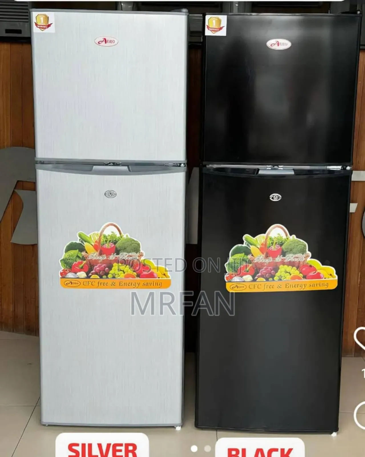 *Aero Fridge 140l*
*
Silver Black Available