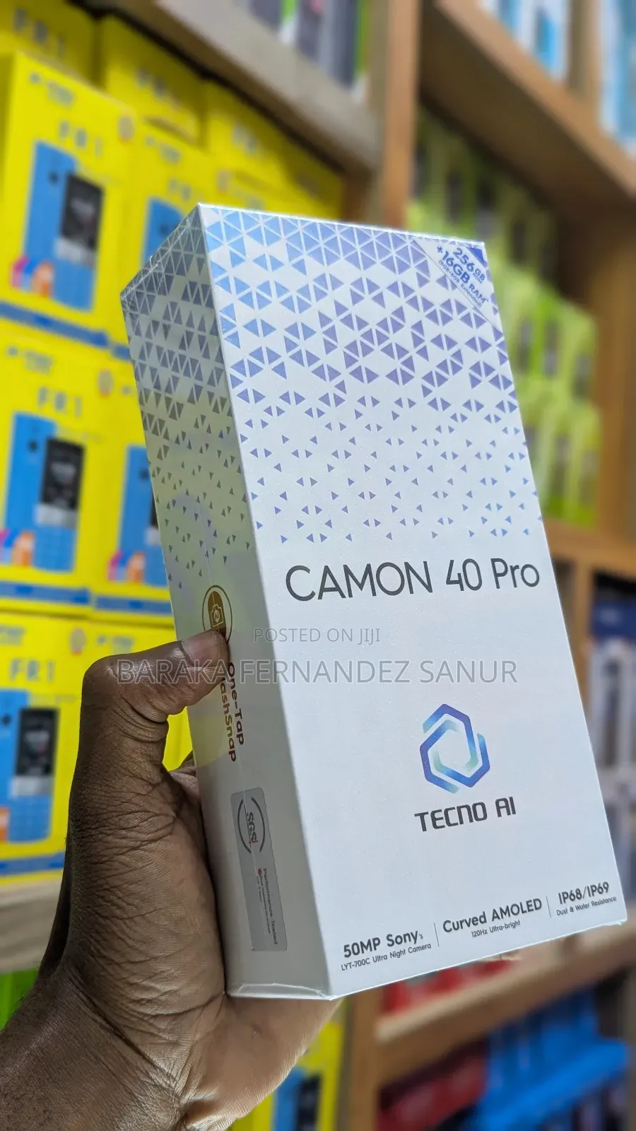 New Tecno Camon 40 Pro 256 GB Black