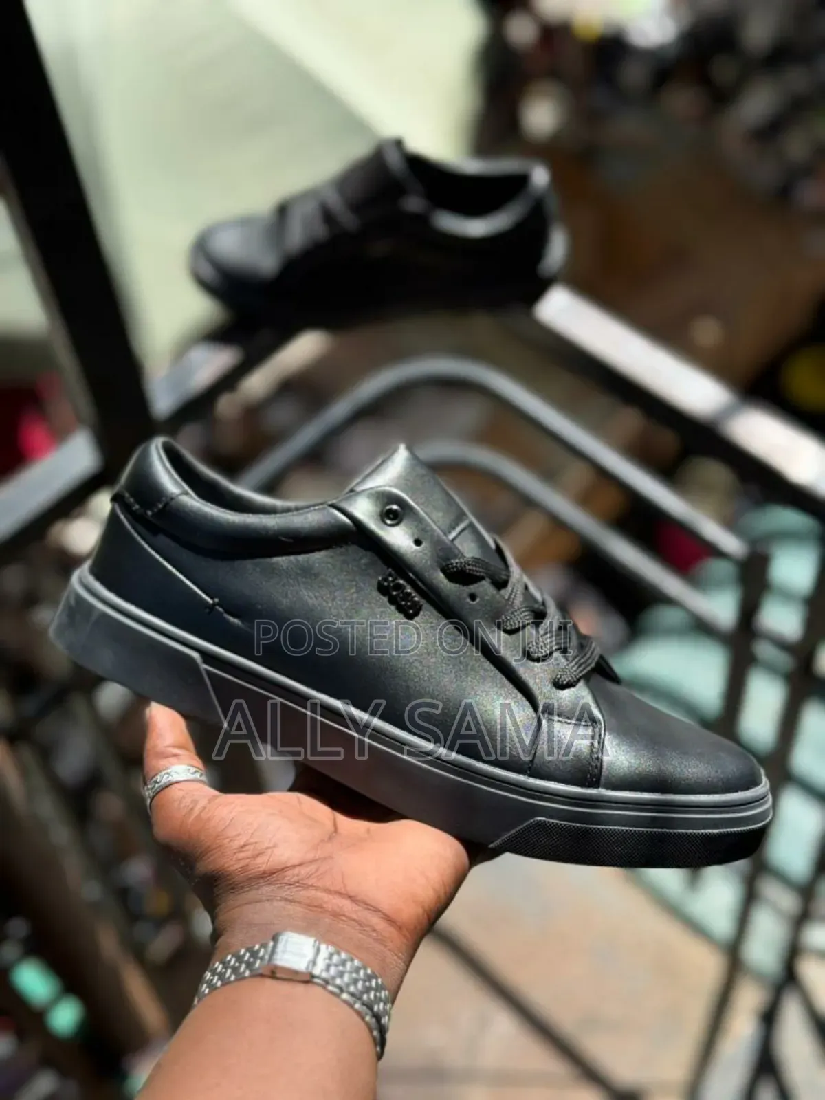 Men's Sneakers Boss Material Leather