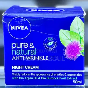 Photo - Nivea Pure Natural Anti Wrinkle Night Cream 50ml