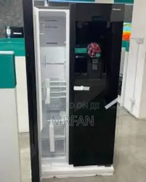 Hisense Refrigerator Side by Side 514l Rs518 Black