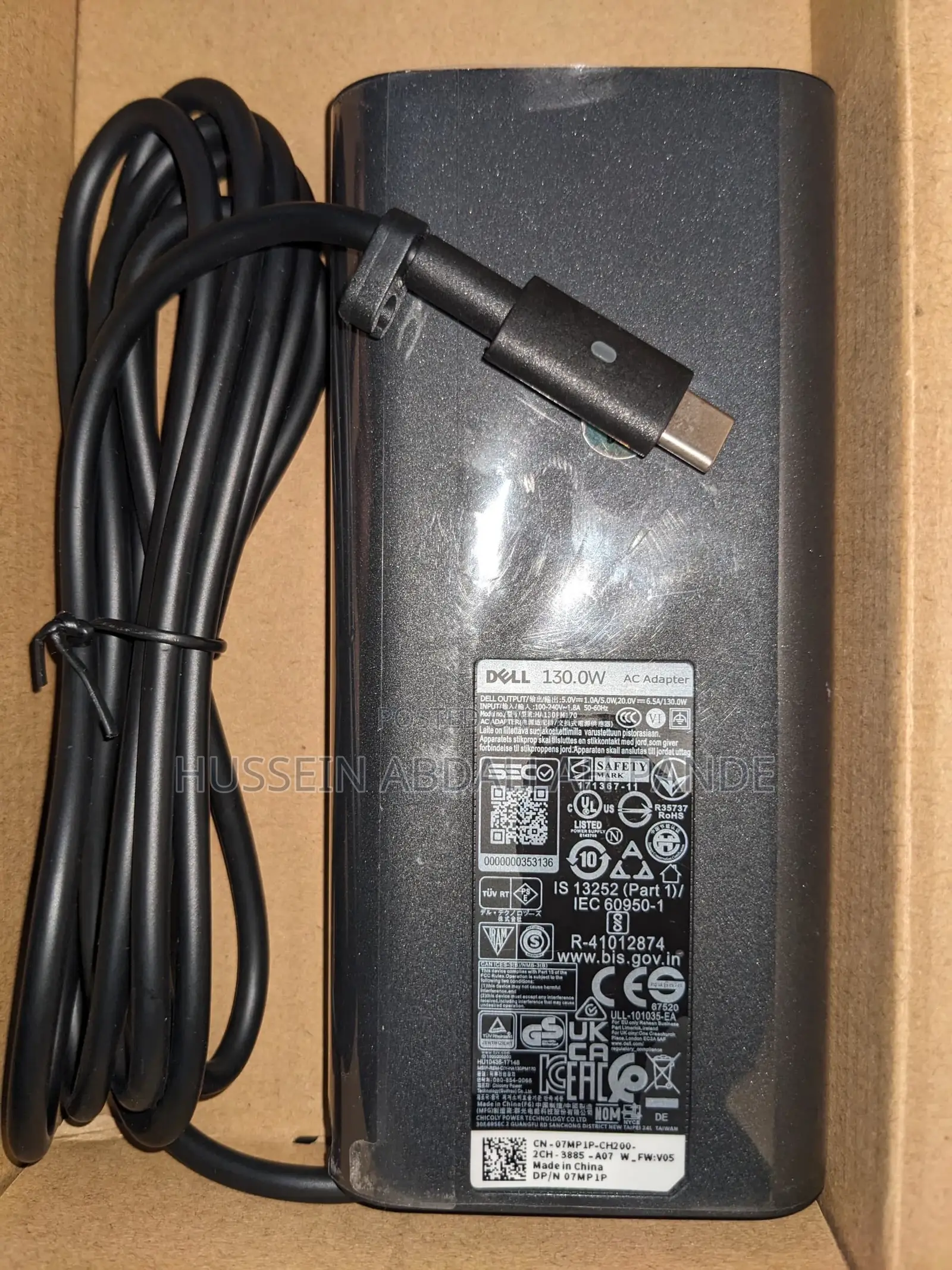 Original Dell Adapter Type C Adapter 130w