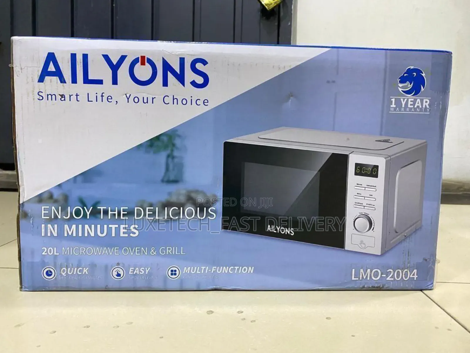 Ailyons 20l Microwave Oven Grill, Model Lmo-2004.