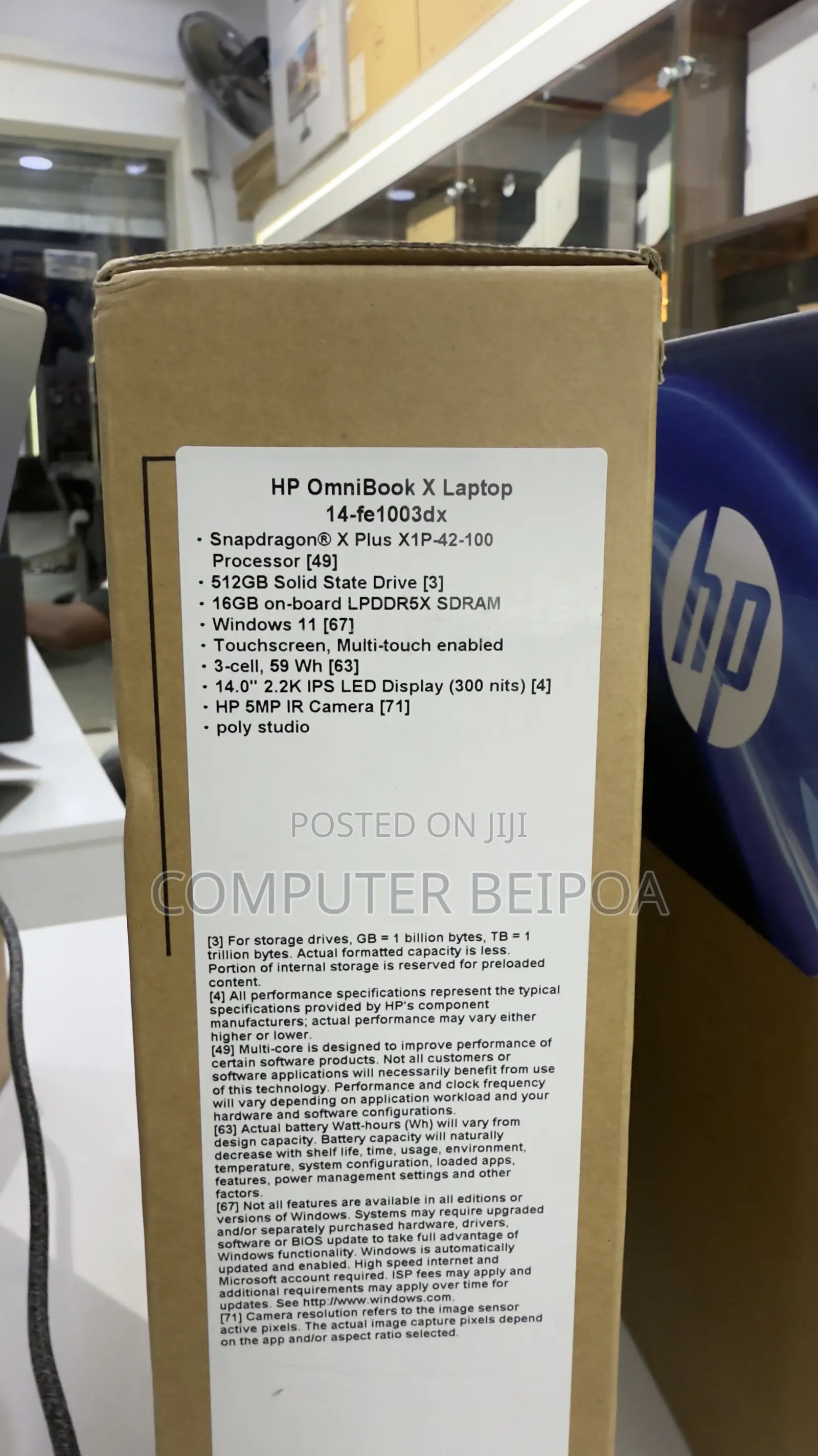 New HP OmniBook X Laptop 14-Fe0097nr 16GB Qualcomm Snapdragon X Plus